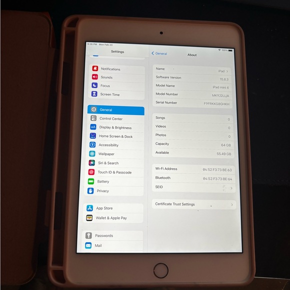 Apple iPad mini 4 — 64GB (Wi-Fi) — Clean & Ready - Picture 2 of 4